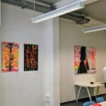 Ausstellung Selina Kreyer (geb. Haas): Vorbereitungen im Raum WEST 1, rechte Seite